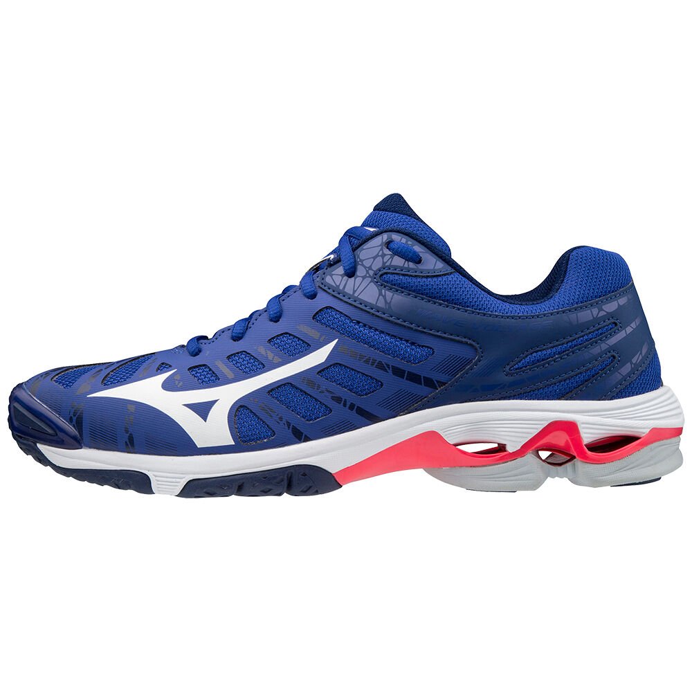 Scarpe Volley Mizuno Wave Voltage Donna - Blu/Bianche/Rosa - 42175-YONS